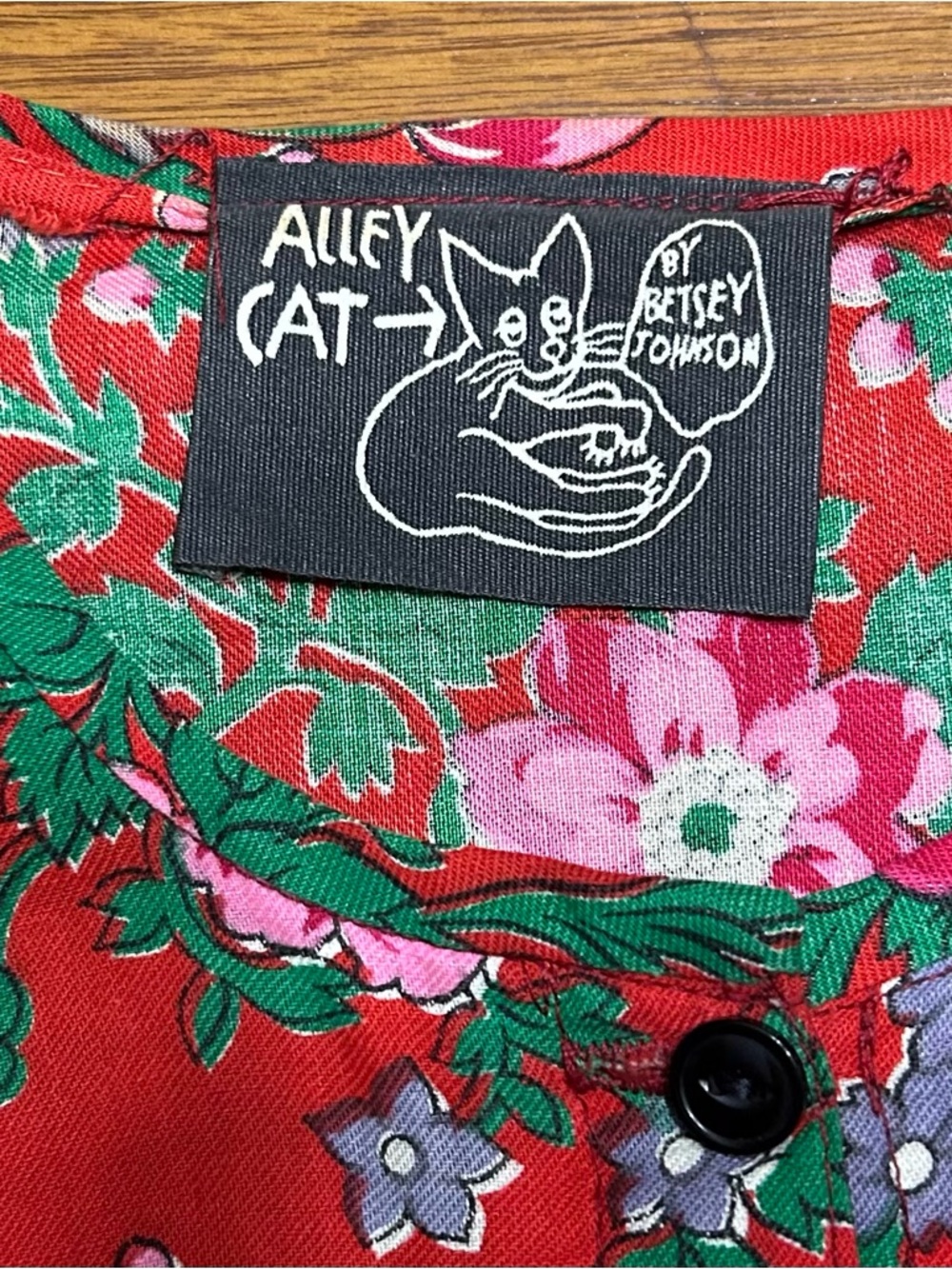 Alley Cat by Betsey Johnson Early 70's floral dress